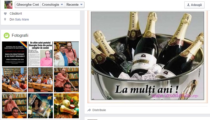 INCREDIBIL! ZECI de persoane îi urează ”La mulți ani!” pe Facebook regretatului poet Gheorghe Creț