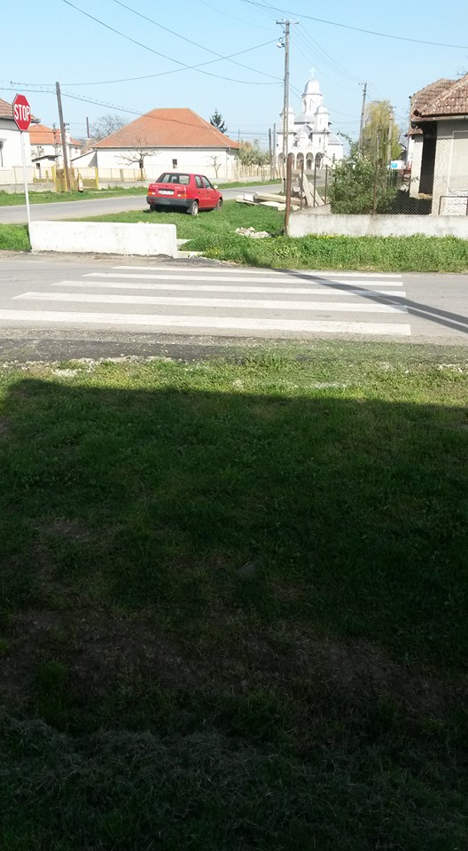 Somnul MINȚII! ”TRECERE” de pietoni din șanț în șanț la Lucăceni! (FOTO-VIDEO)