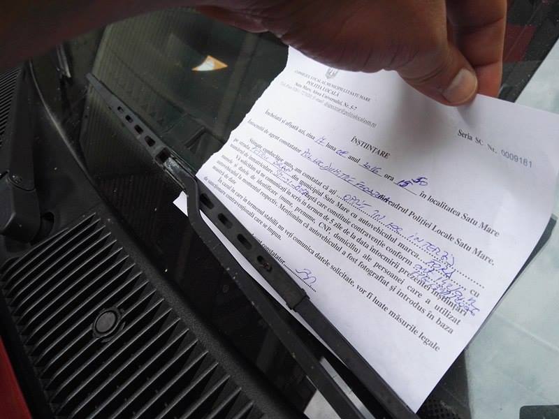 Poliția Locală Satu Mare se SABOTEAZĂ singură! Îi scapă pe contravenienți de amenzi (FOTOGALERIE)