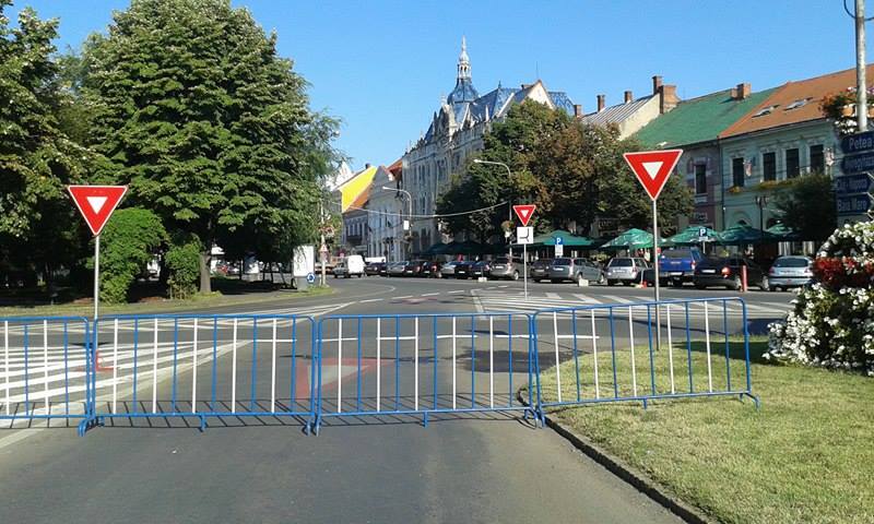 CENTRUL Sătmarului este BLOCAT parțial! Restricții IMPORTANTE de trafic (FOTOGALERIE)