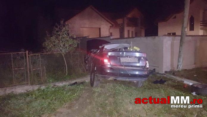 Accident rutier cu TREI răniți GRAV. Mașina, înmatriculată în Satu Mare