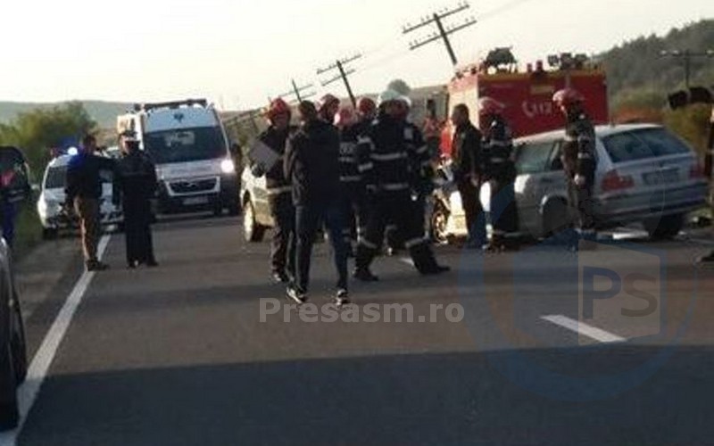 Accident foarte GRAV pe drumul dintre Satu Mare și Zalău! CINCI sătmăreni au fost RĂNIȚI (FOTO&VIDEO)