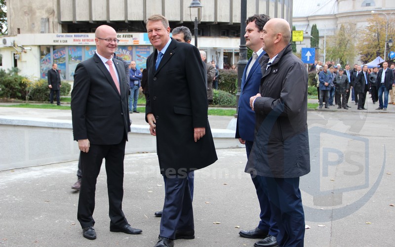 Klaus Iohannis, la Satu Mare. A luat orașul la PAS (FOTO&VIDEO)
