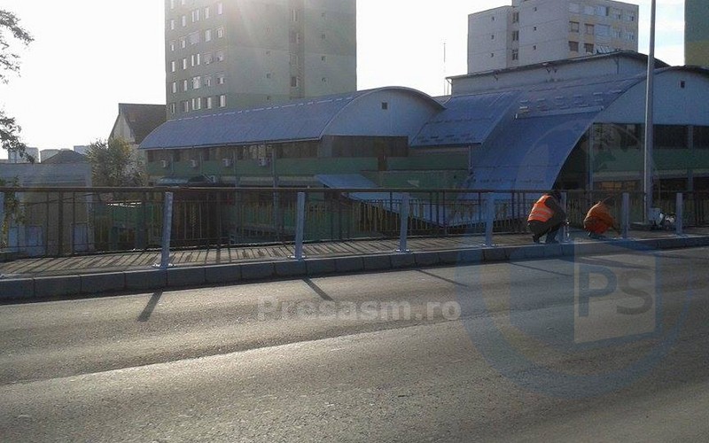 PARAPEȚI pe Podul Decebal, la solicitarea POLIȚIEI! (FOTOGALERIE)