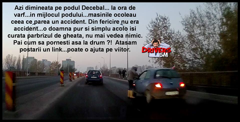 Asta DA! O sătmăreancă și-a CURĂȚAT mașina pe...Podul Decebal