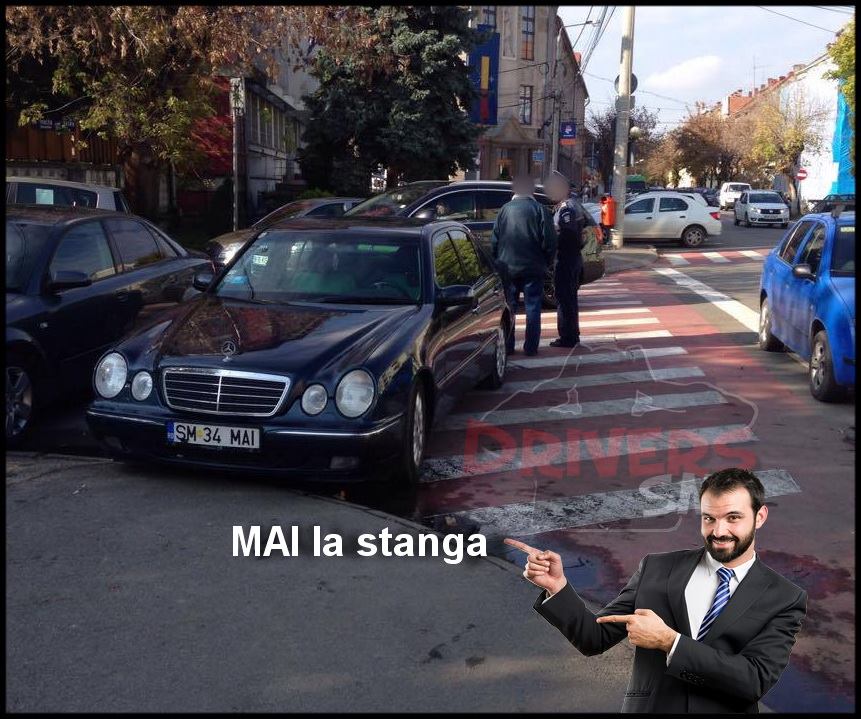 Încălcare a Codului Rutier. Polițist la TACLALE pe trecerea de pietoni în Satu Mare