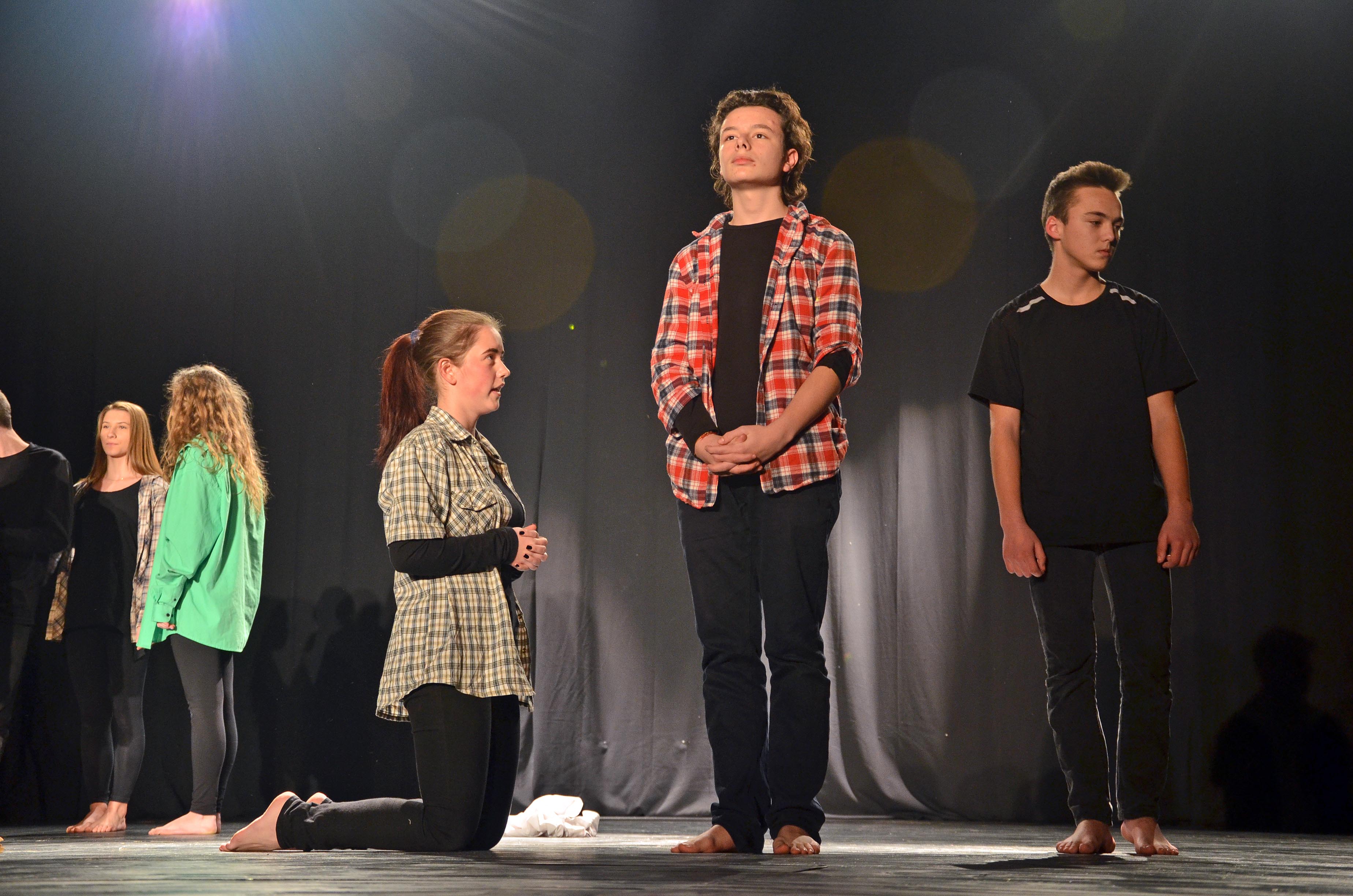 Spectacolul “Cămașa omului fericit” al trupei “Dömik” prezentat la Teatrul Carei