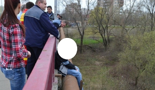 Podul Sinucigașilor din municipiul Satu Mare. Încă o tentativă de suicid