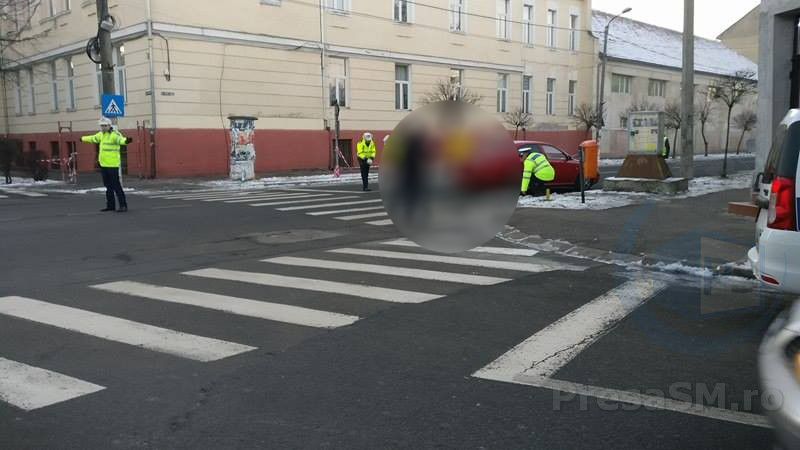 Elev, de 11 ani, lovit de o mașină, în municipiul Satu Mare