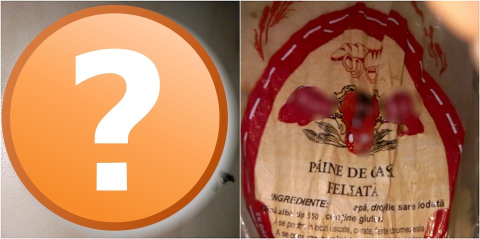 FOTO. ”Surpriza” găsită de un sătmărean într-o pâine. Alo, Protecția Consumatorului?