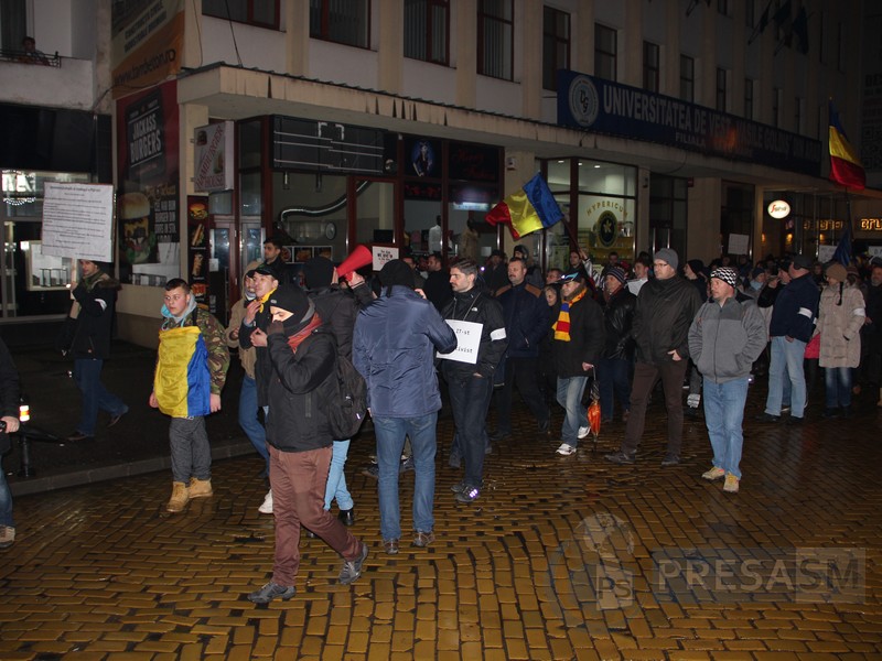 Protestatarii au luat o ”pauză” la Satu Mare. Organizatorii au făcut anunțul