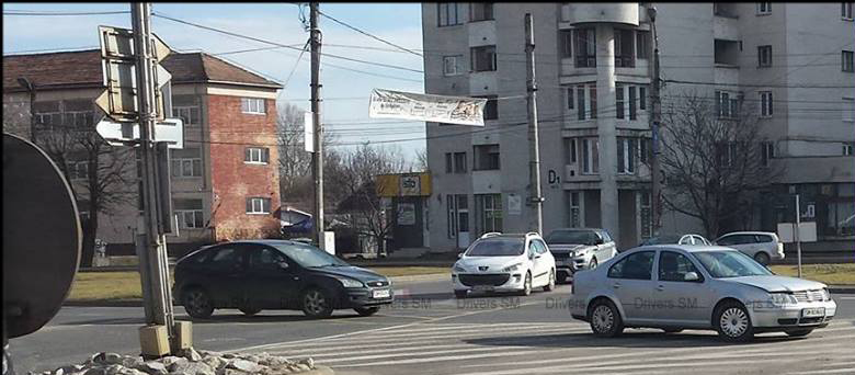 Ziua și accidentul în municipiul Satu Mare. Tamponare în centru