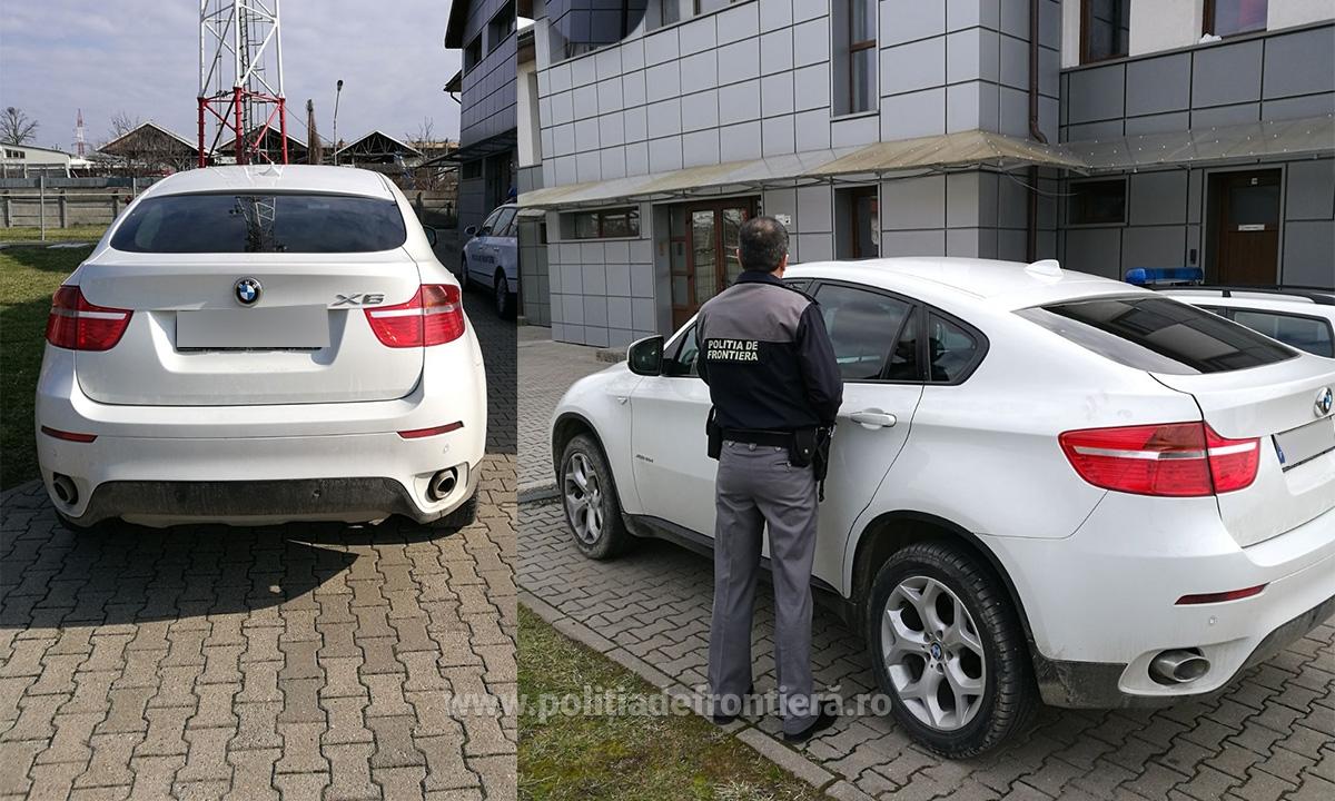 FOTOGALERIE. BMW X6, condus de o sătmăreancă, confiscat de polițiști