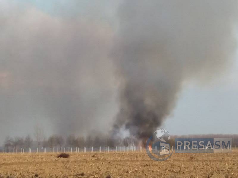 FOTO. Piroman căutat de Poliție. Incendii produse pe bandă rulantă