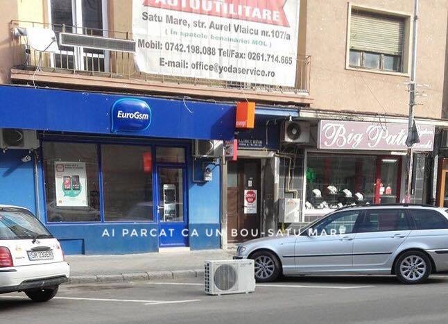 Parcare cu ”aer condiționat” în centrul Sătmarului. Cum se blochează parcările