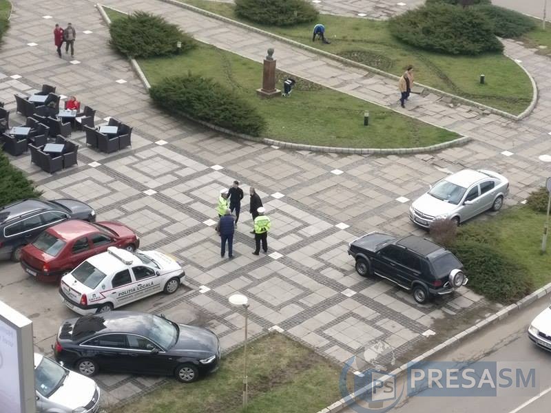 VIDEO. Poliția Locală ”luptă” cu șoferii în centrul municipiului Satu Mare