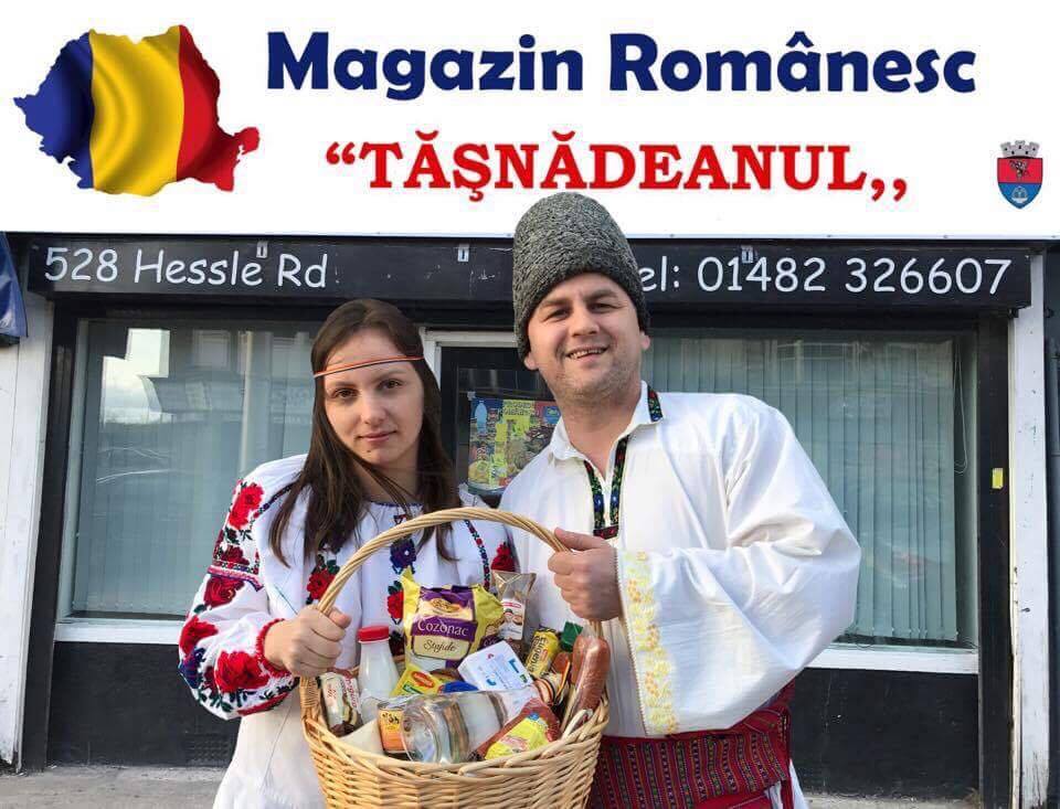 FOTOGALERIE. Povestea fantastică a doi sătmăreni în Anglia. Au pornit de jos și au propriul lor magazin