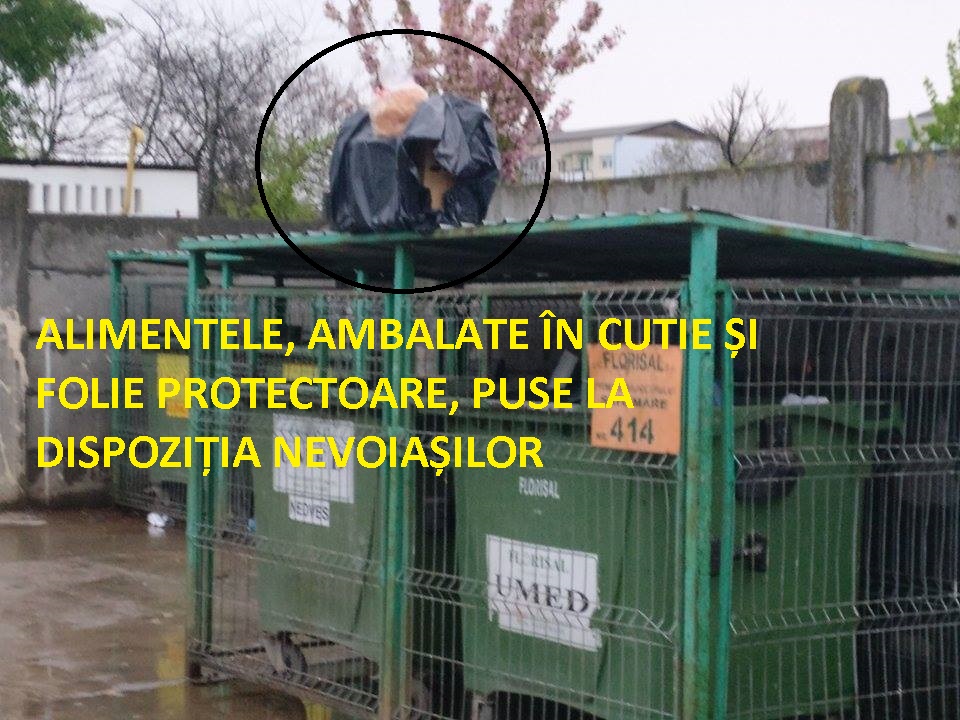 FOTO. Mesajul unui sătmărean: Nu aruncați mâncarea de Paște, dați-o la săraci!