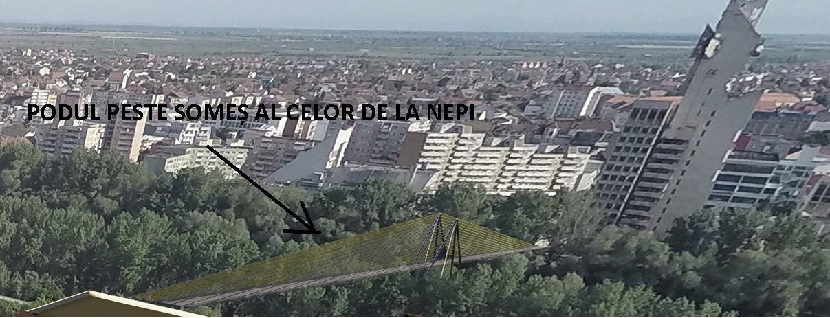 FOTO. Primarul Kereskenyi: Podul pietonal peste Someș va fi o capodoperă arhitecturală