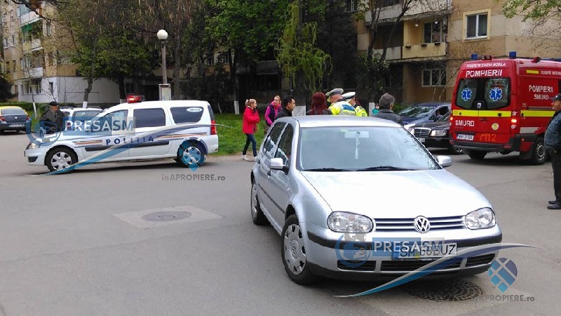 FOTO&VIDEO. Pieton lovit de un șofer beat în municipiul Satu Mare