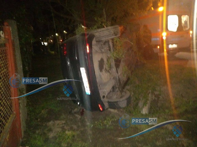 FOTO&VIDEO. A fost prins șoferul care a fugit de la locul accidentului, în Ambud
