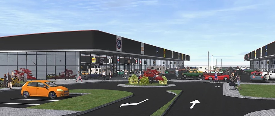 FOTODOCUMENT. Mall-ul Oasis, în linie dreaptă. Construit lângă Praktiker