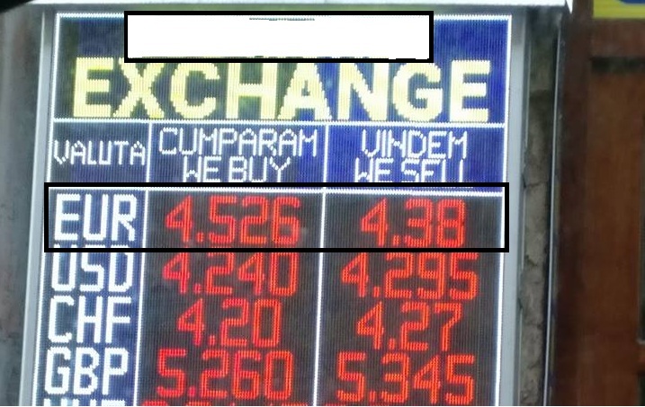 Sătmarul minunilor! Euro se cumpără scump și se vinde ieftin