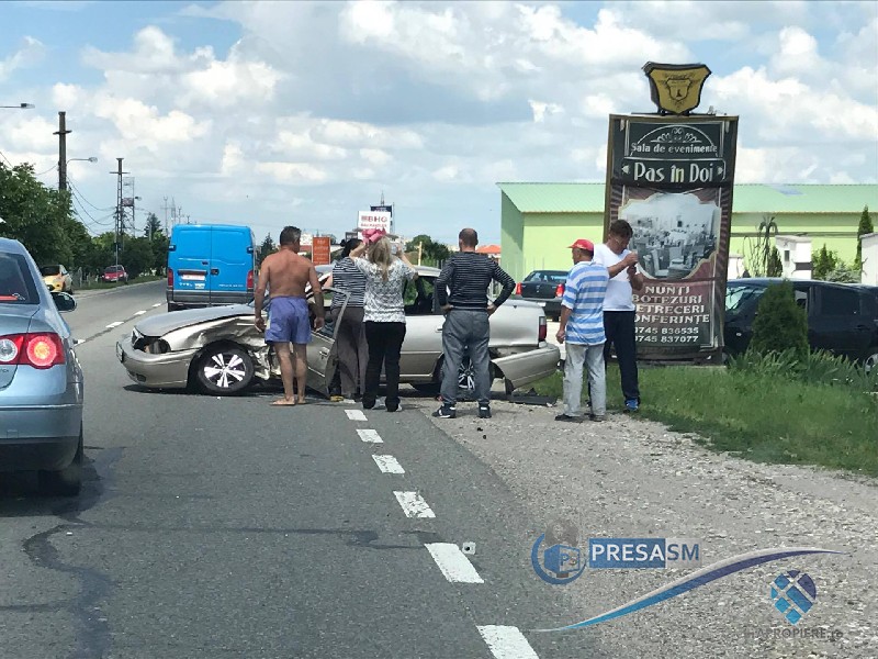 Bărbat, în pragul comei alcoolice, a produs un accident pe B-dul Lucian Blaga