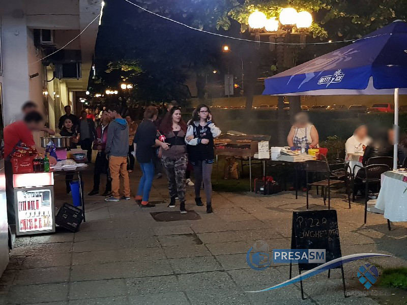 FOTO. TUPEU. Terase ilegale de Ziua Sătmarului, la doi pași de Primărie