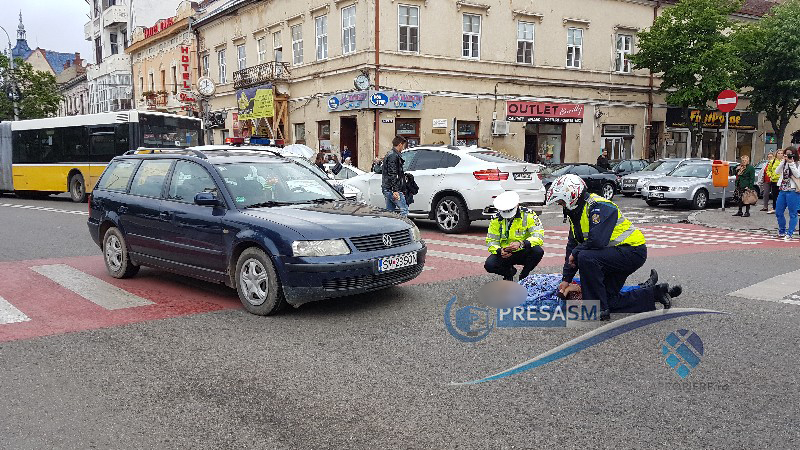 Concluziile polițiștilor în cazul accidentului din centrul Sătmarului. Ce riscă șoferul