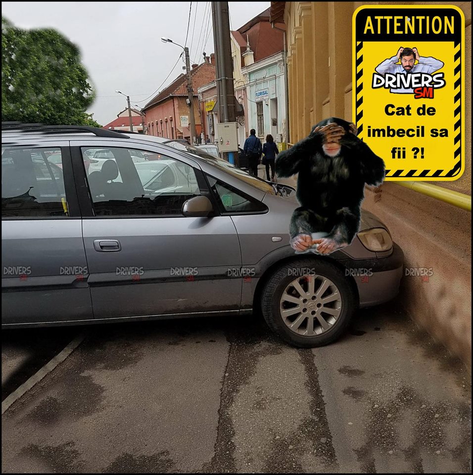 FOTO. Cel mai NESIMȚIT șofer din municipiul Satu Mare. A parcat, efectiv, într-o casă