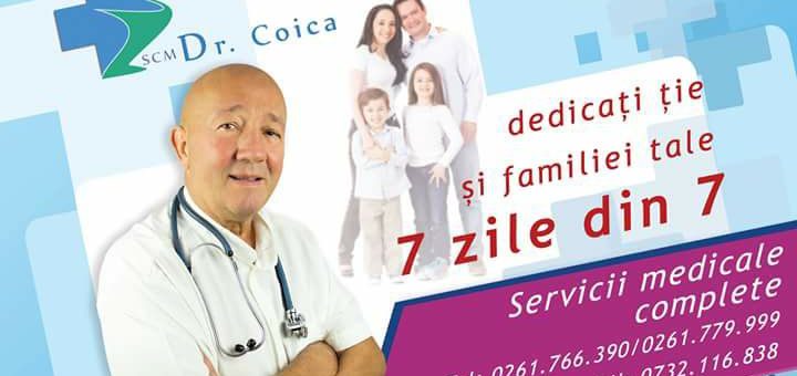PROGRAMĂRI. Consultații medicale de specialitate la Cabinetele Dr. Coica