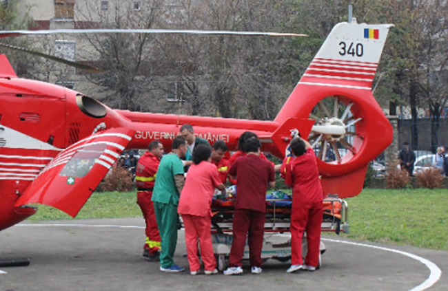 Fetiță (14 ani) în stare critică, în Satu Mare! Transportată cu elicopterul la Cluj