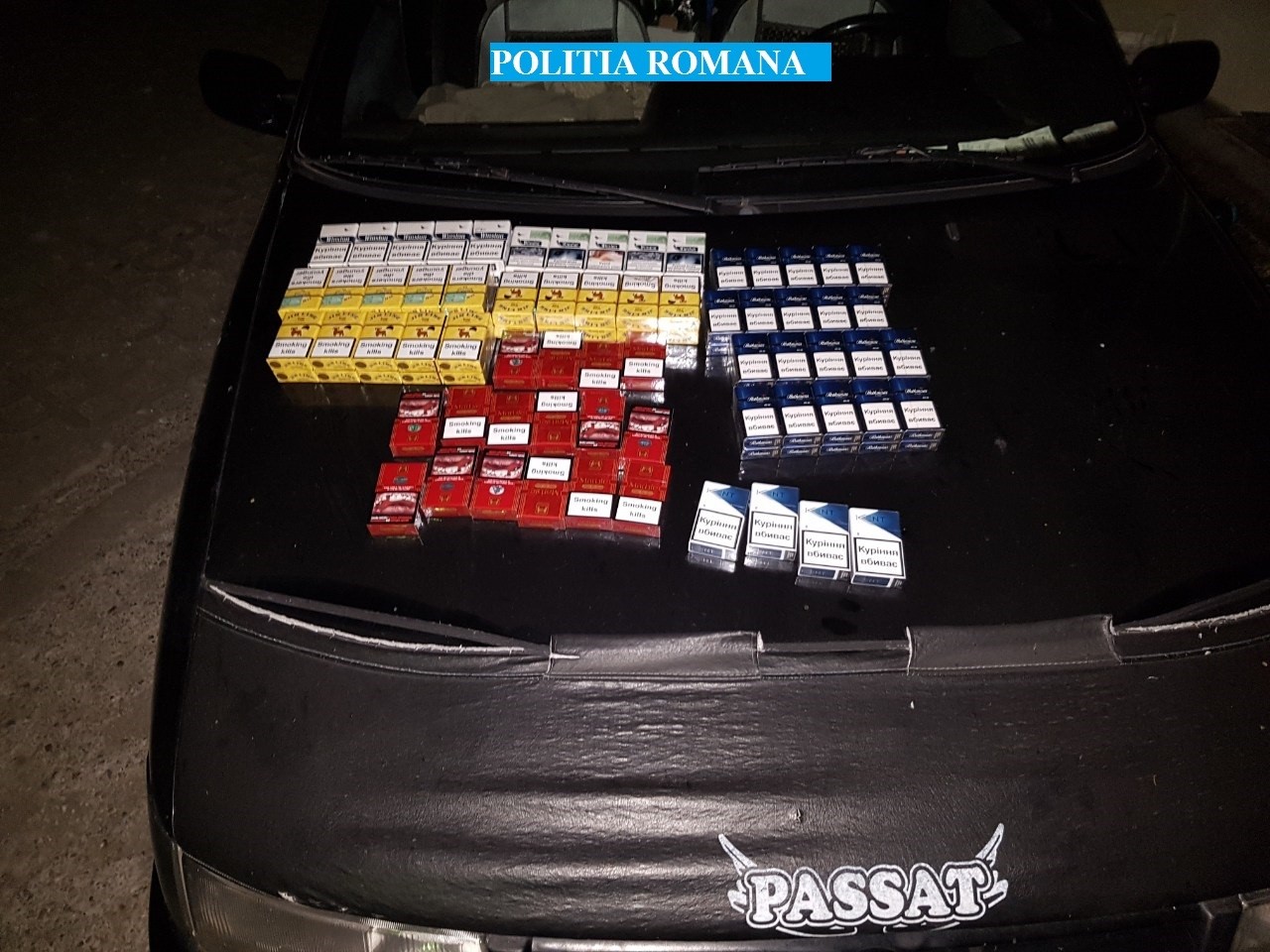 FOTO. Femeie, de 62 de ani, prinsă în Satu Mare cu MII de țigări de contrabandă