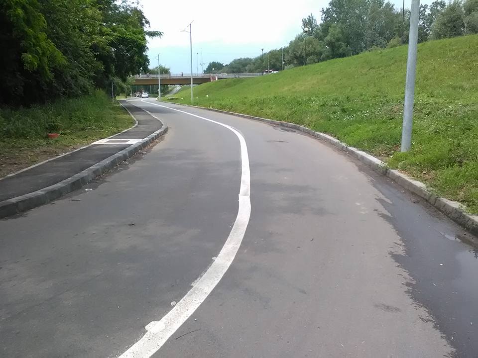 FOTO. Somnul minții! Marcaj rutier strâmb pe strada Digului, în Satu Mare
