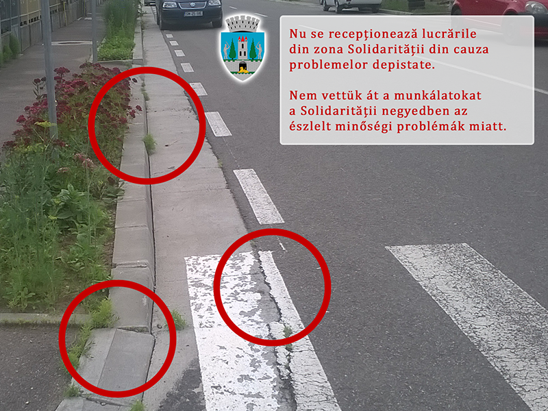 FOTOGALERIE. Lucrări în bătaie de joc la drumuri. Primăria Satu Mare NU recepționează lucrările