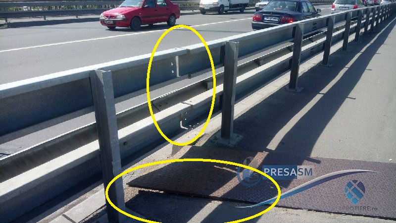 FOTOGALERIE. Noi probleme pe Podul Decebal?! Scăpări sau defecțiuni?!