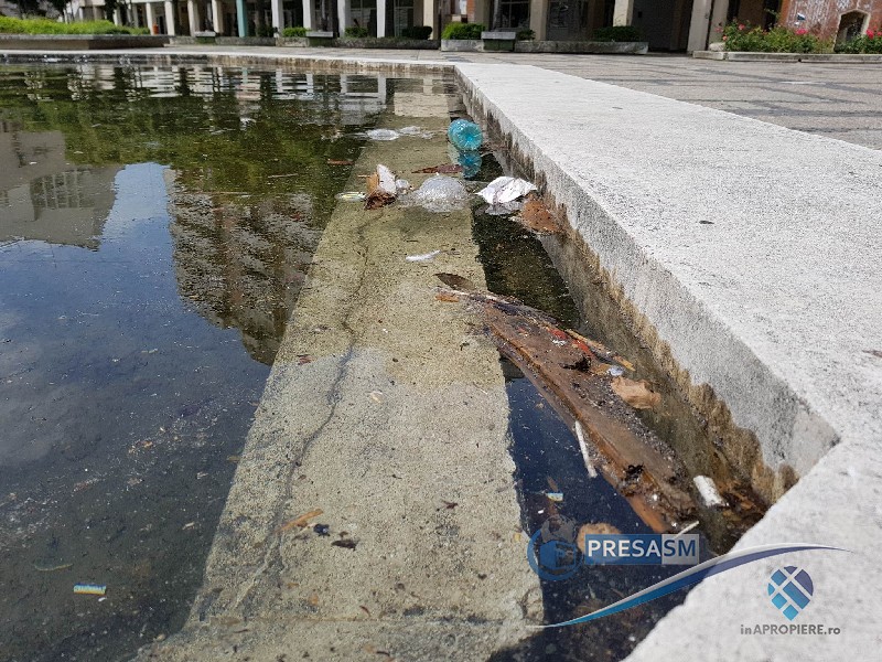 FOTO. Imaginile rușinii în centrul Sătmarului! Chiar în fața Consiliului Județean
