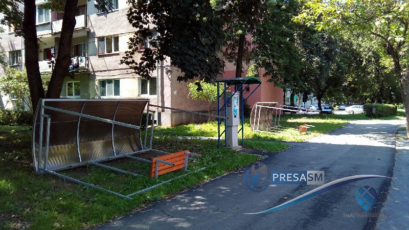 FOTOGALERIE. Copertinele stațiilor de autobuz, tăiate pe Drumul Careiului. Vezi motivul