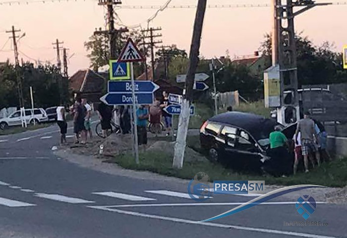 FOTOGALERIE. Accident cu două victime în Lazuri. Două victime la Urgențe