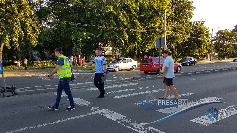 Femeie lovită pe trecerea de pietoni pe Drumul Careiului