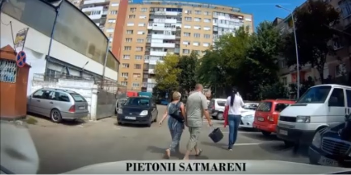 VIDEOREPORTAJ. Cum circulă pietonii în Satu Mare. Pericol public pe străzi