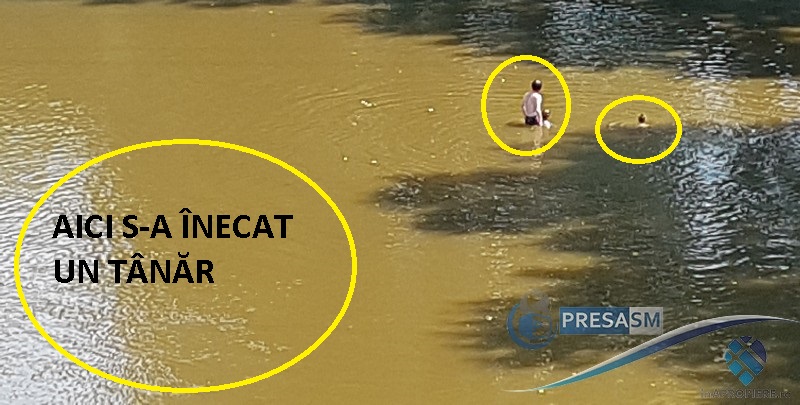 FOTO&VIDEO. Familie cu copii în Someș, în locul unde au murit doi tineri