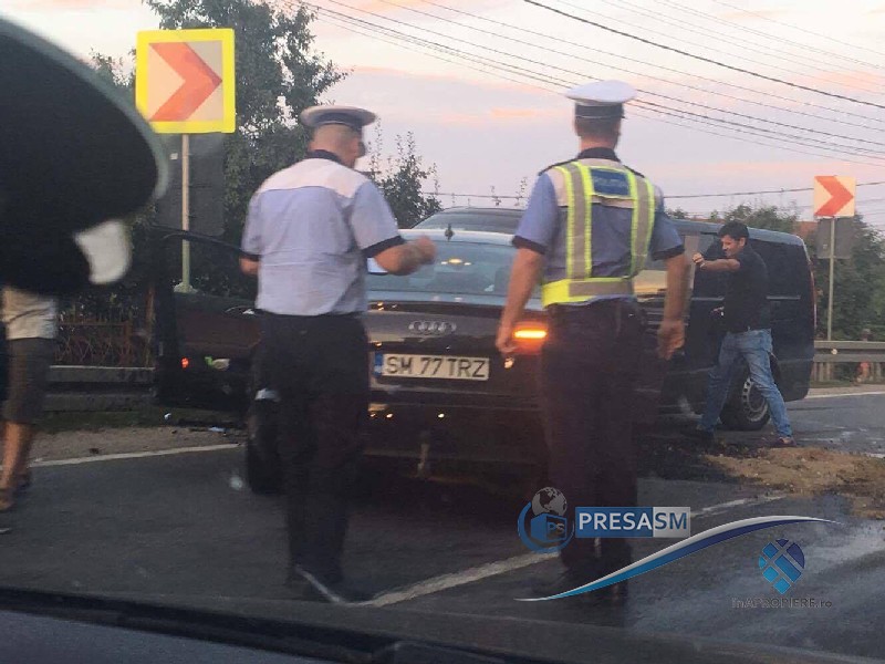 FOTOGALERIE. Concluziile polițiștilor în cazul accidentului frontal de la Livada: două victime