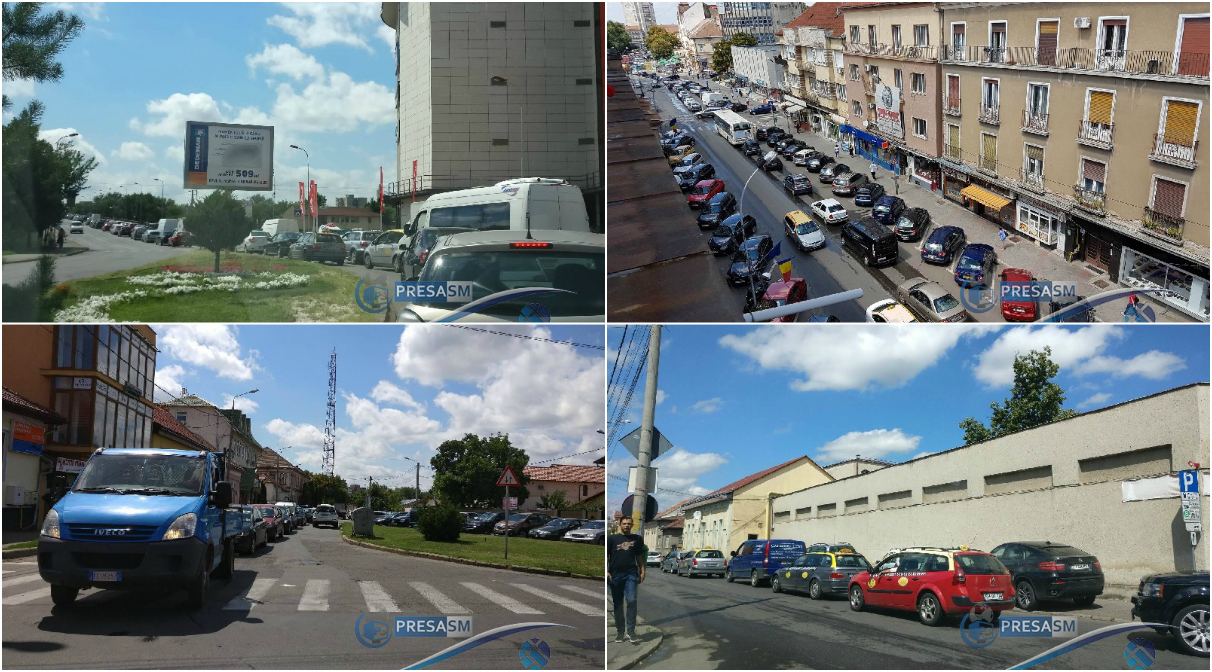 FOTOGALERIE. Satu Mare, paralizat. Se circulă bară la bară în zonele centrale