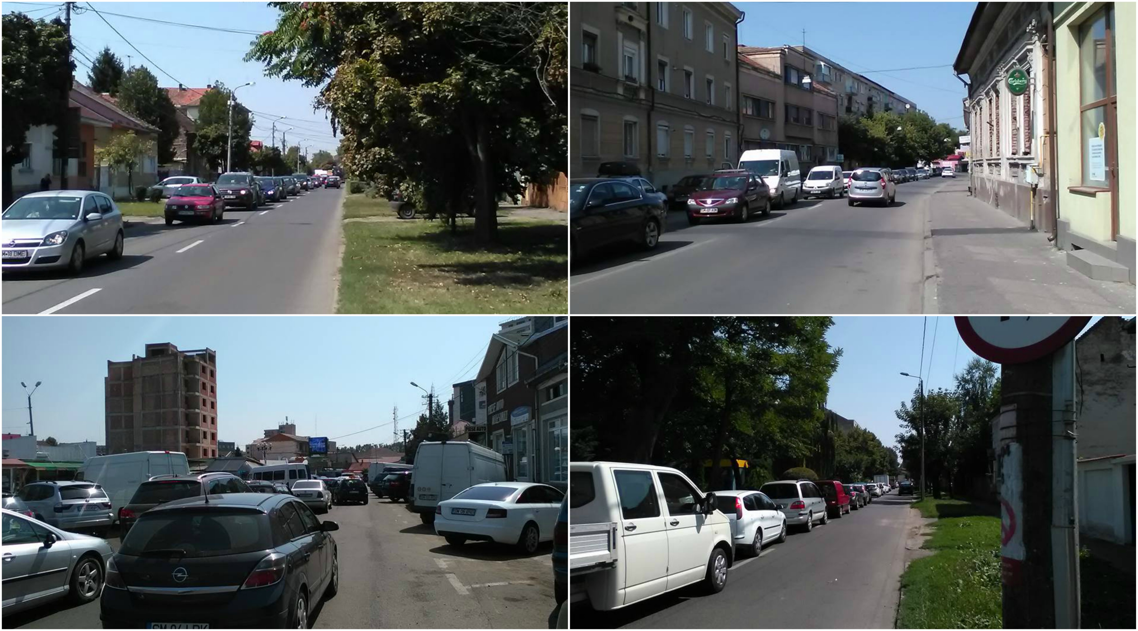 FOTOGALERIE. Record în Sătmar. Cea mai lungă coadă de mașini. Trafic infernal