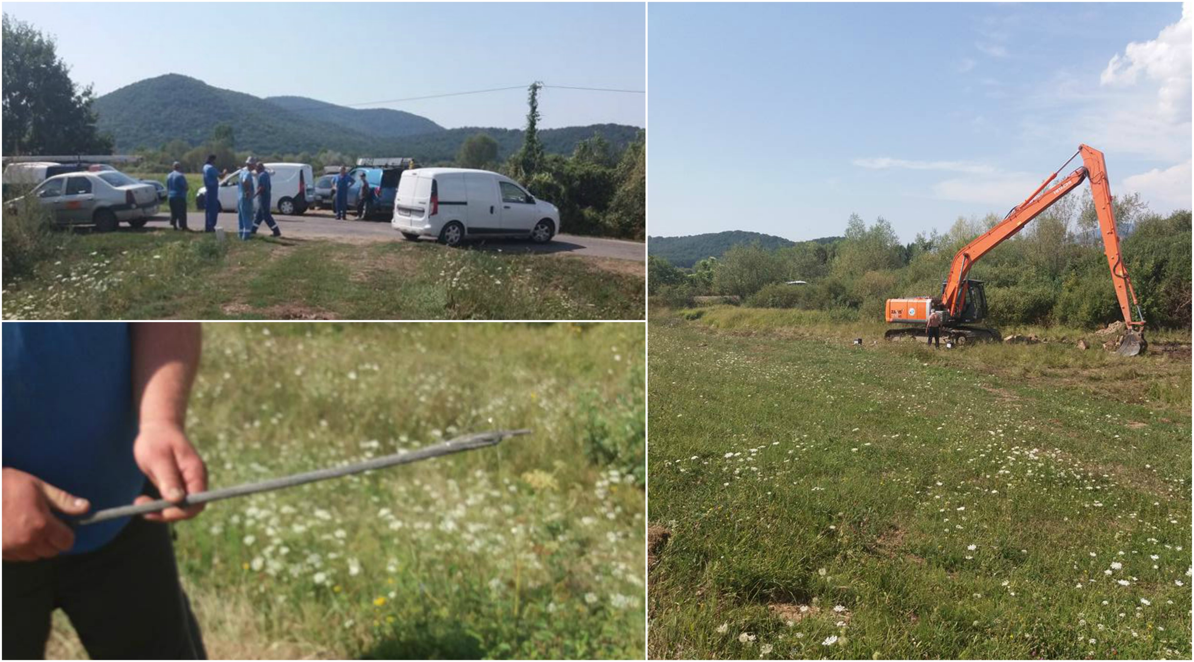 FOTOGALERIE. Un excavatorist a lăsat o întreagă localitate fără curent electric!
