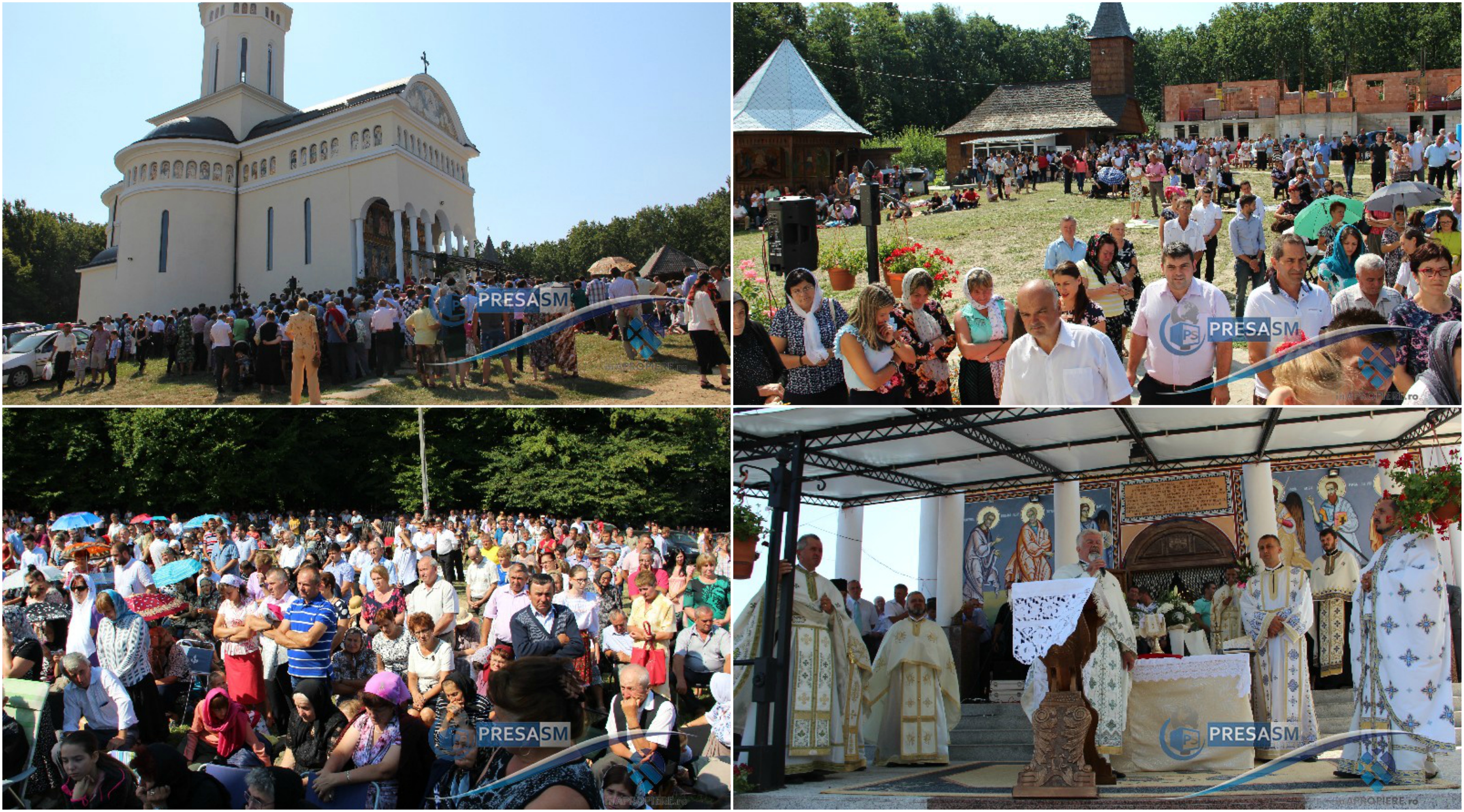 FOTOREPORTAJ la Mănăstirea Măriuș. MII de credincioși în catedrala Țării Codrului