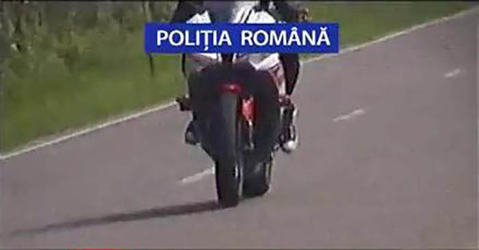 Motoclicliști prinși de radar cu viteză uriașă în județul Satu Mare