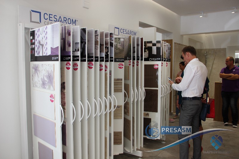 VIDEO. Produsele CESAROM, liderul pieței de gresie și faianță, comercializate în rețeaua de magazine Lebăda Satu Mare